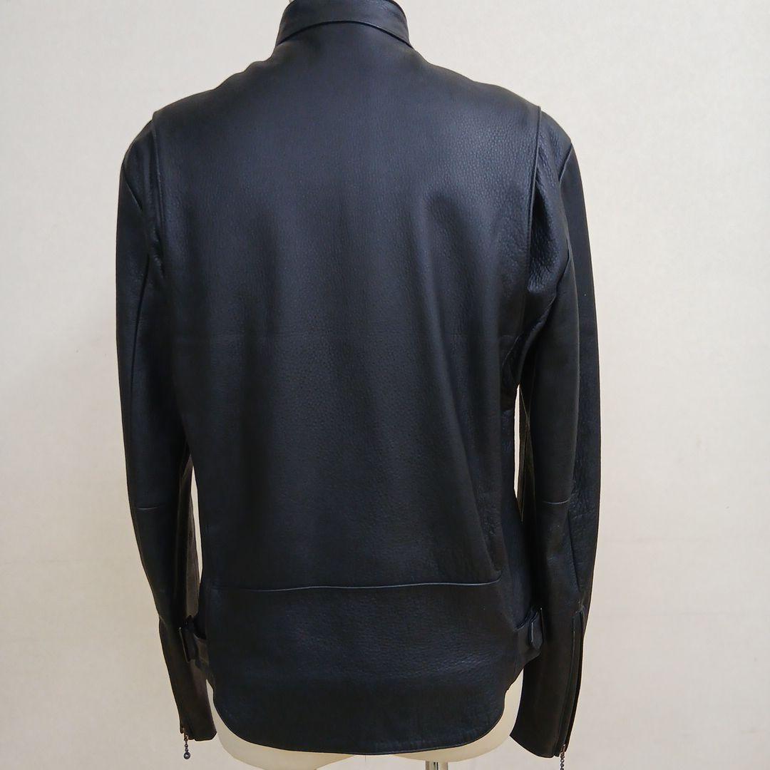 5351POURLESHOMMESシングルライダースジャケットサイズ3