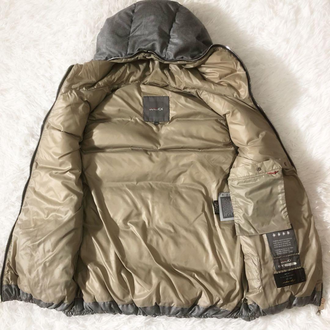極美品 DUVETICA FEBEDUE ダウンベスト カシミヤ混 グレー L