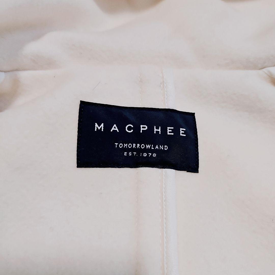 極美品✨MCAFEE ウールメルトン　ロングダッフルコート　オフホワイト　36