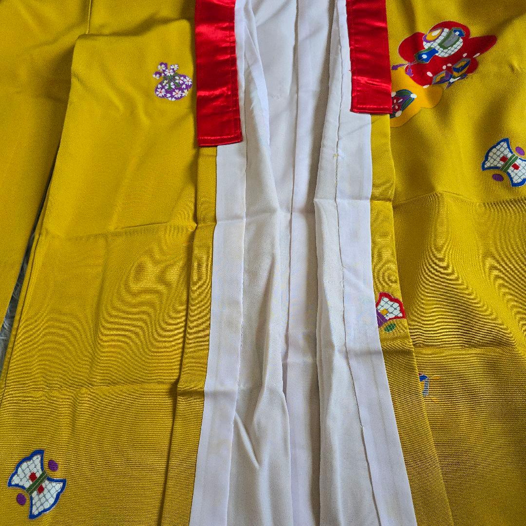 七五三 7歳 お着物セット 着物 作り帯 長襦袢 帯締め 帯揚げ しごき 草履