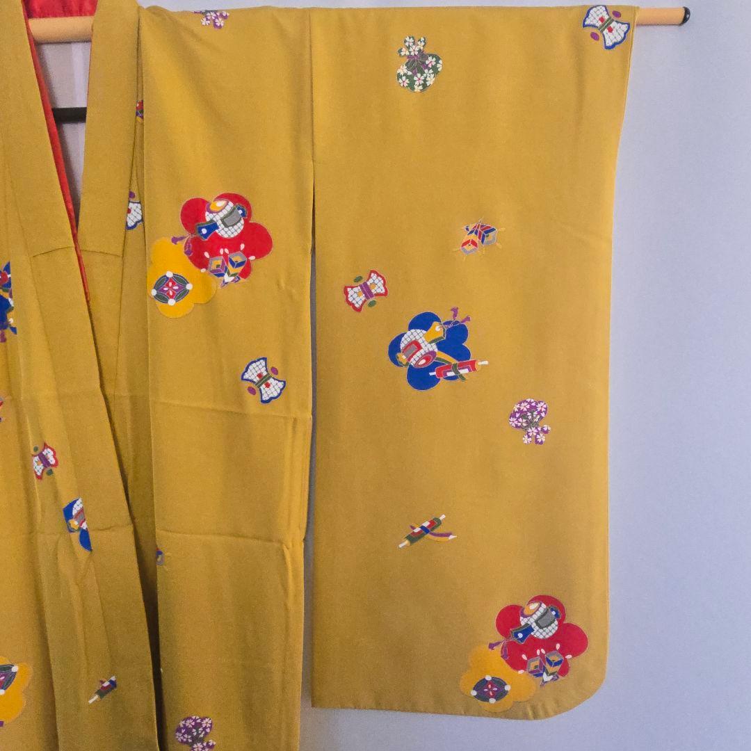 七五三 7歳 お着物セット 着物 作り帯 長襦袢 帯締め 帯揚げ しごき 草履