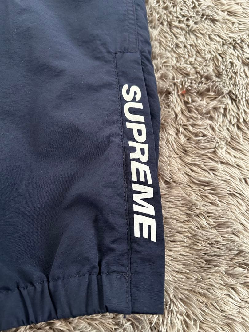 美品　SUPREME Warm Up Pants navy S