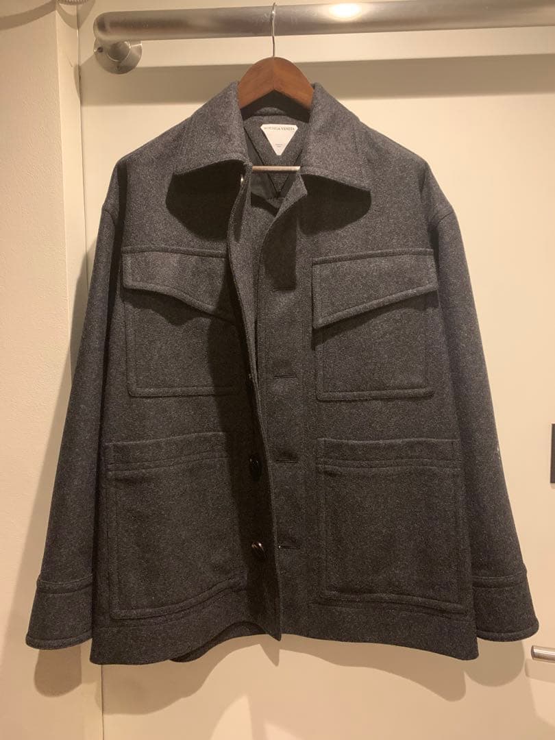 【美品】Bottega Veneta ステンカラーコート グレー 46 M