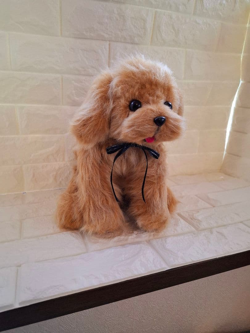ぬいぐるみ、トイプードル、犬、ハンドメイド、オリジナル、リアルサイズ