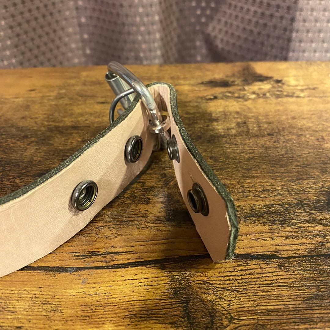 WENDY'Sウェンディーズ 2連ラージ ピラミッドスタッズ ベルト　イギリス製