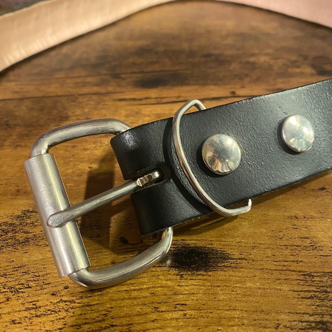 WENDY'Sウェンディーズ 2連ラージ ピラミッドスタッズ ベルト　イギリス製