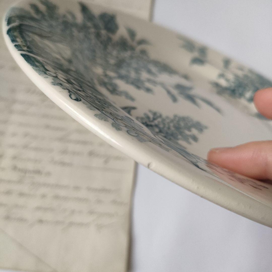 希少　美品　ジアン　LILAS 　平皿A　フランスアンティーク