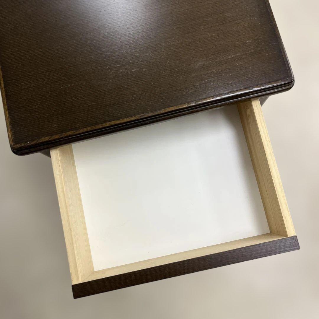 Simmons サイドテーブル ブラウン 引き出し付き