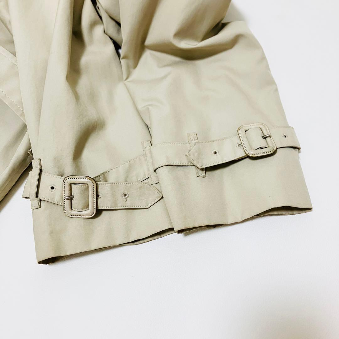 バーバリーズ ベルト付 トレンチ ノバチェック ベージュ ステンカラーコート