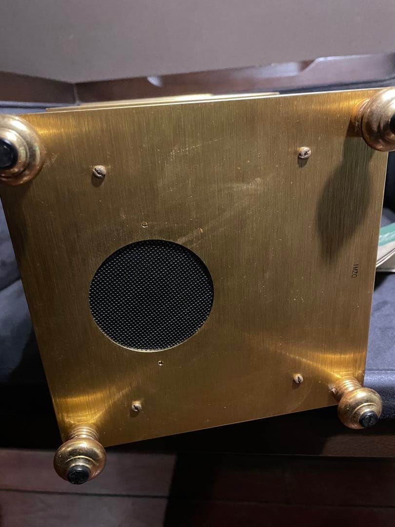 SEIKO セイコー クオーツ 置時計 母子像 置き時計 ゴールド 金色