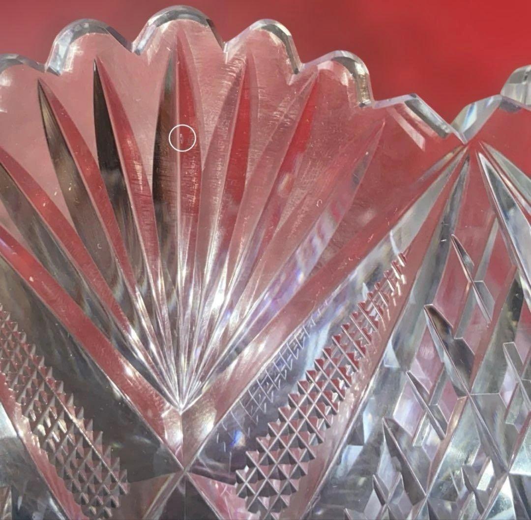 バカラ ギヤマン切子　大型鉢　Baccarat アンティーク品