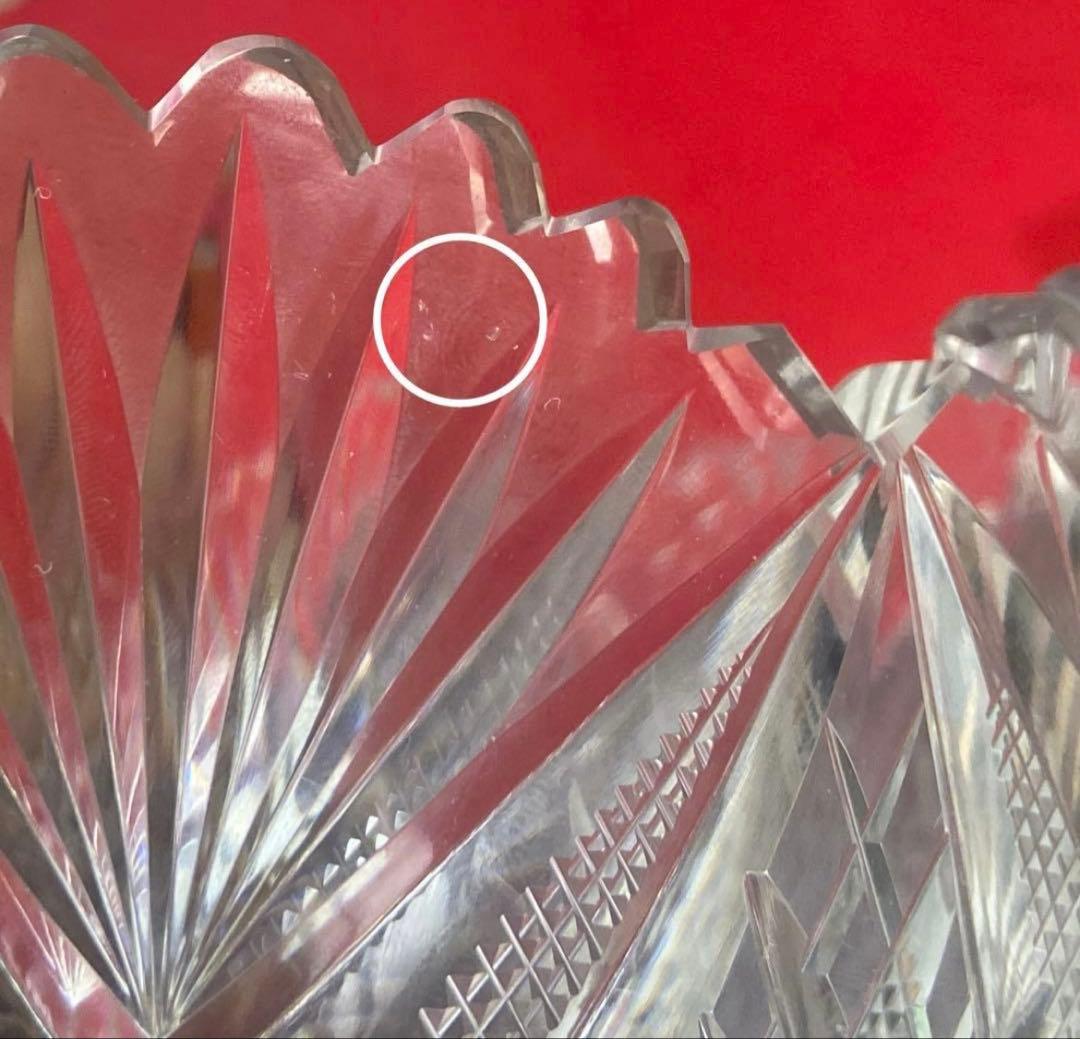 バカラ ギヤマン切子　大型鉢　Baccarat アンティーク品