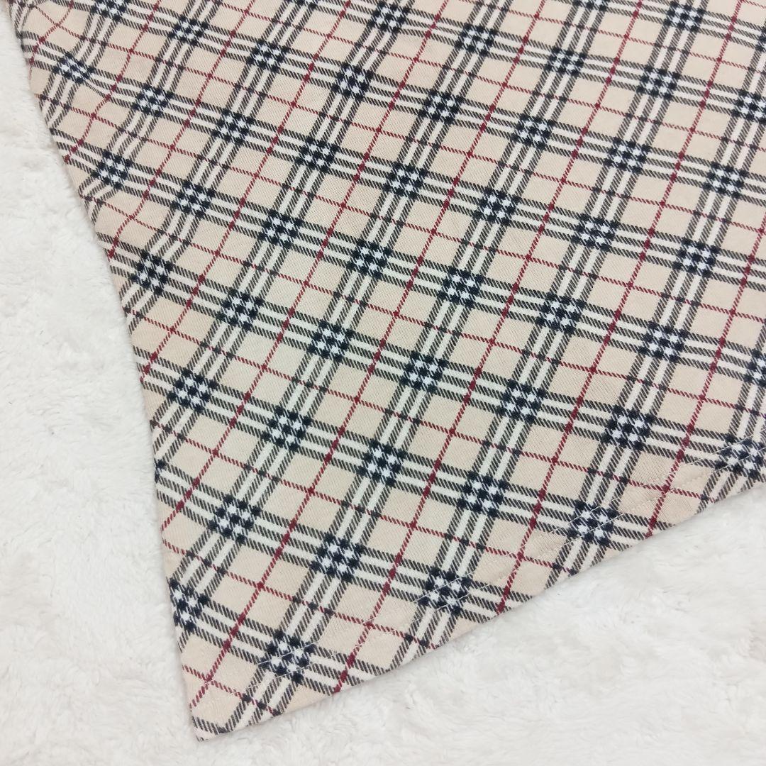 バーバリーブルーレーベル ノバチェック柄タンクトップ 背中リボン 38