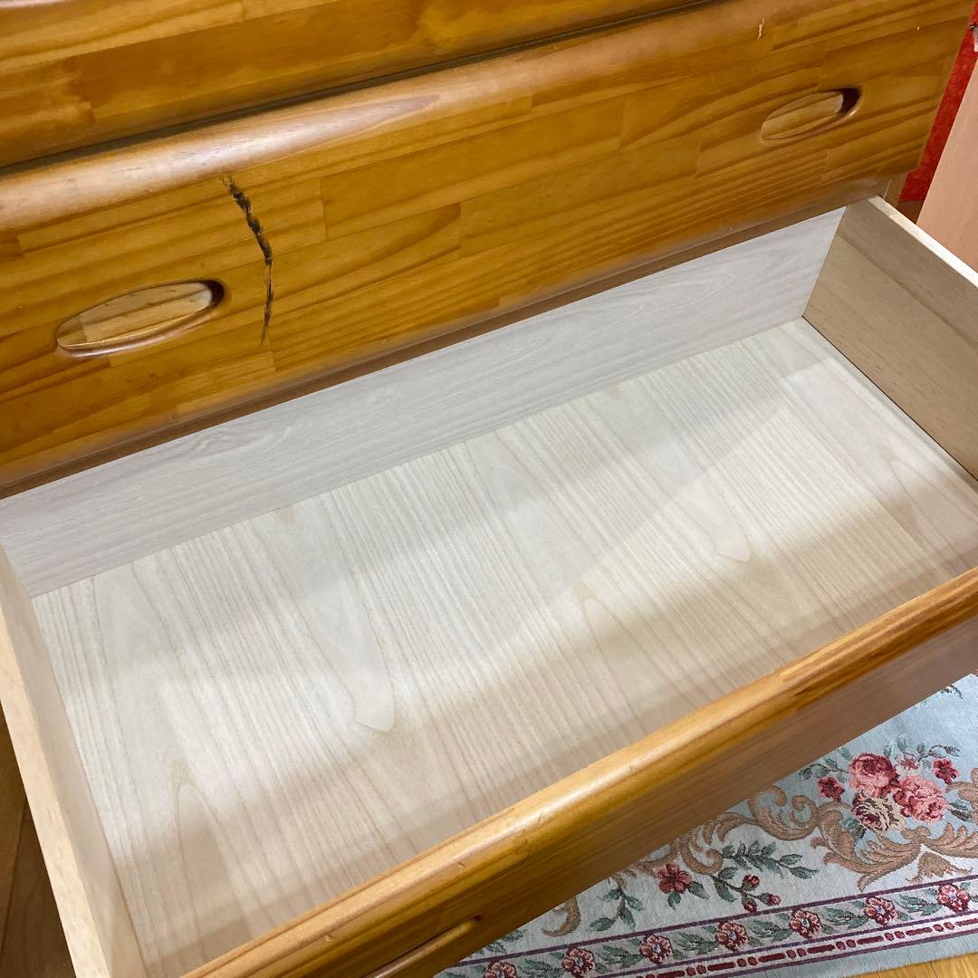 【たんす】カントリー調 木製 チェスト　日本製　引き出し　箪笥