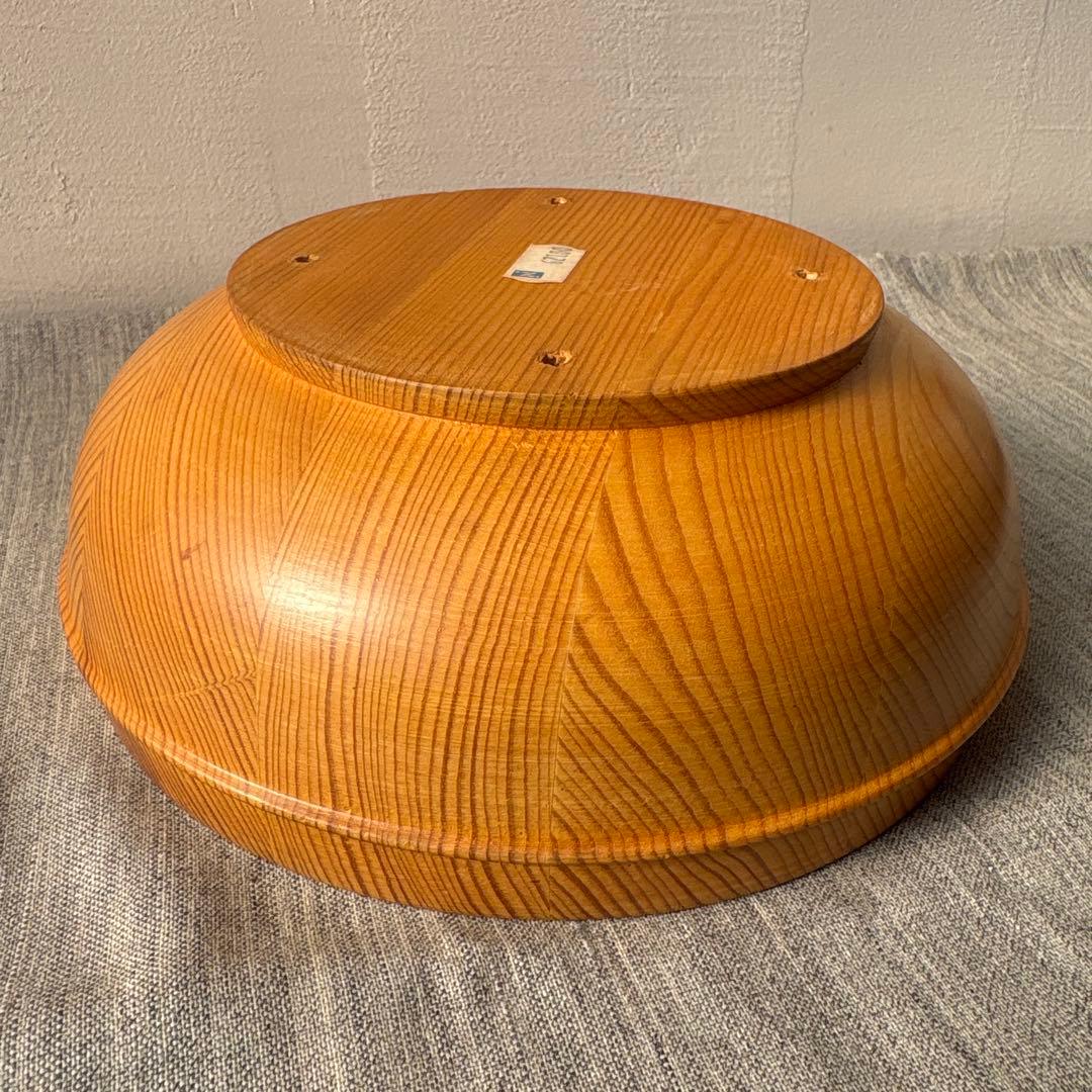 ノルウェー 木製 手描き ボウル ローズマリング 北欧ヴィンテージ