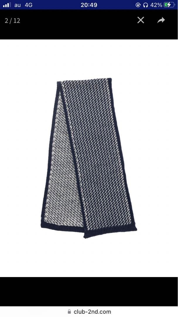 【新品未開封】HIGHLAND 2nd バーズアイマフラー