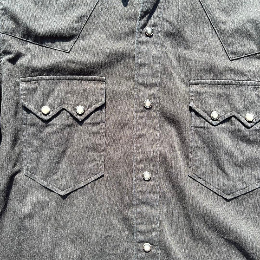 ラルフローレン　ウェスタンシャツ　ブラック　90s