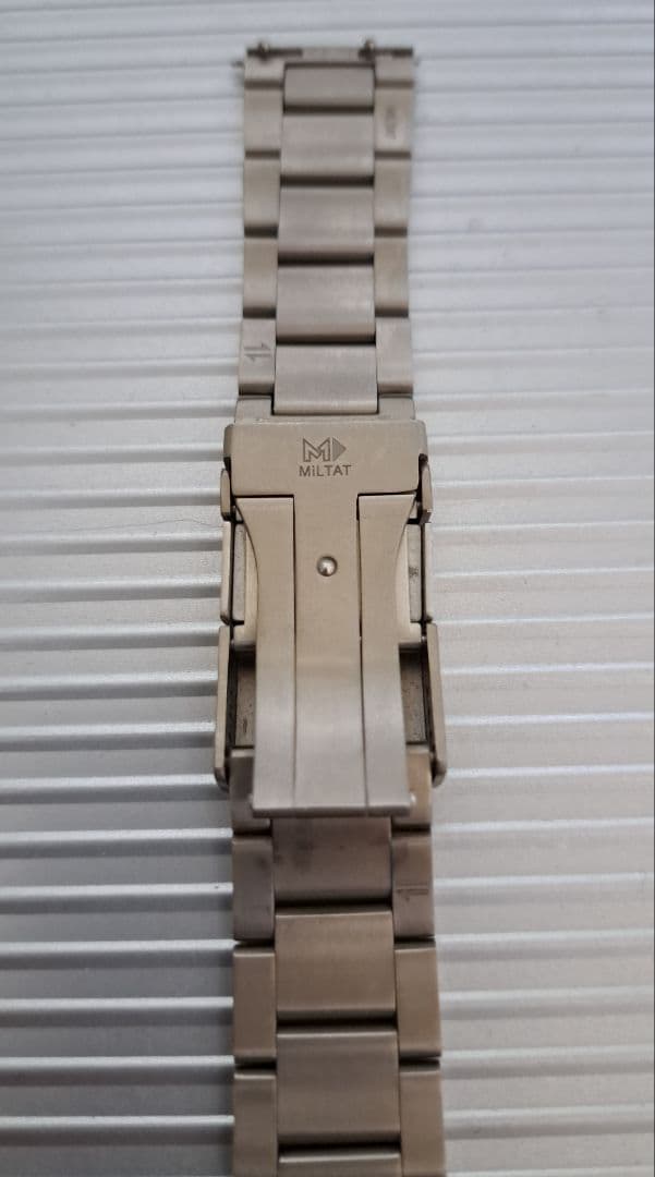 取り付け幅20㎜　タイコノート　MiLTAT　チタン3連ブレス