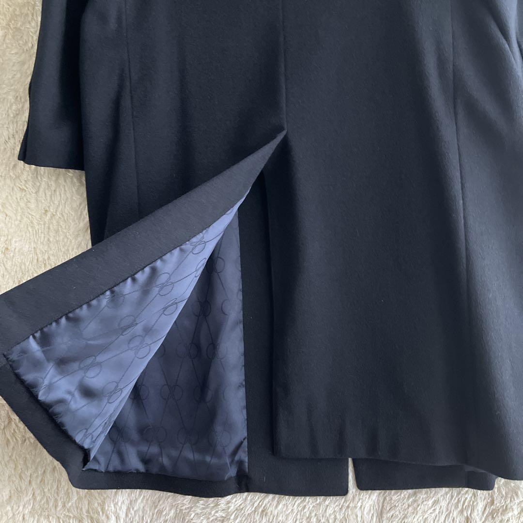 【カシミヤ100%】ghee collection チェスターコート　濃紺　M