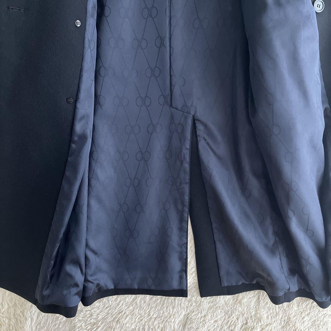 【カシミヤ100%】ghee collection チェスターコート　濃紺　M