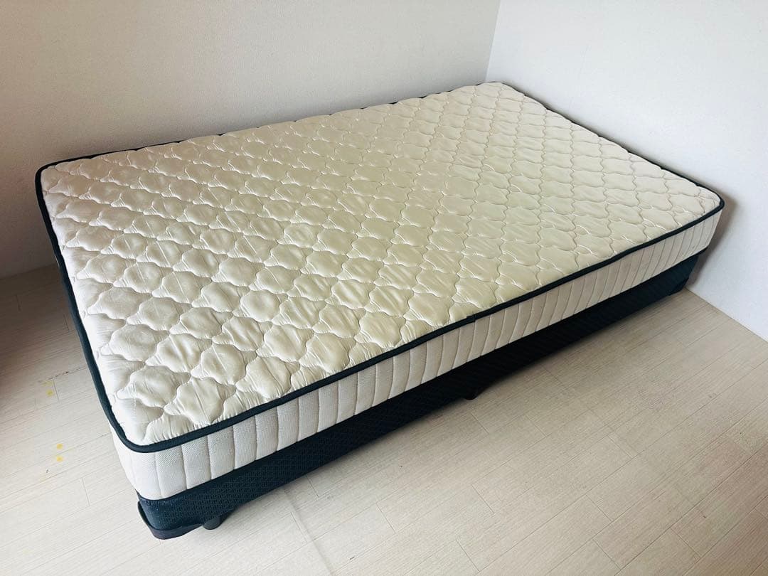 セミダブル スプリングマットレス ホワイト・ブラック