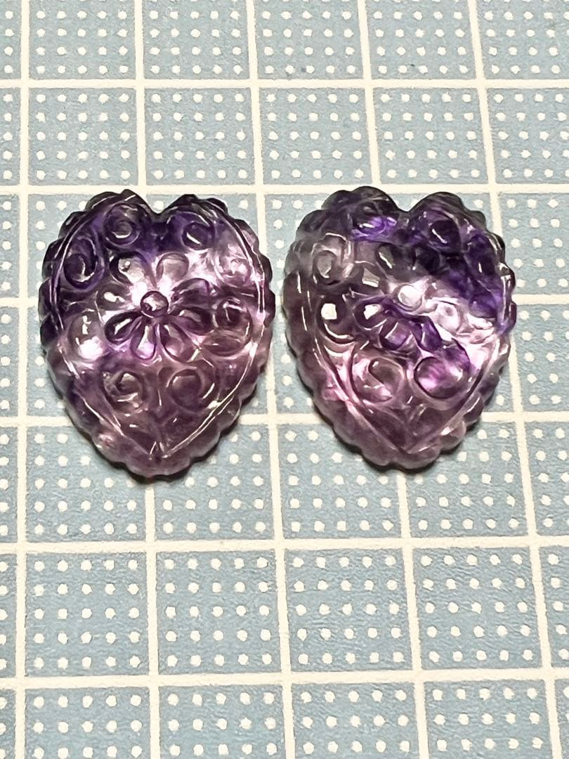 Gちゃん❤️ フィカス　ブラウンmopフローライト14kgfピアス