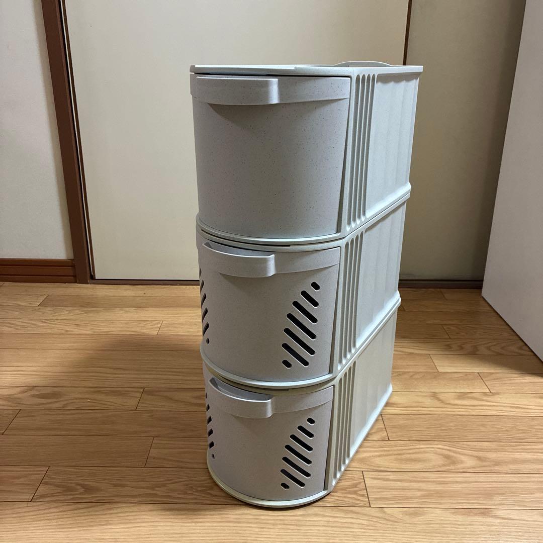 ★タッパーウェア❗️ ディリーストッカー&引き出しスリット2個の３段セット❗️