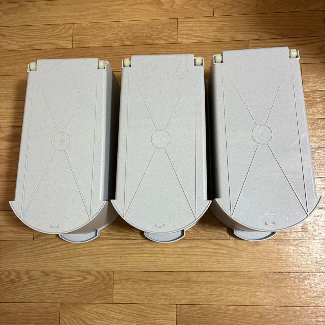 ★タッパーウェア❗️ ディリーストッカー&引き出しスリット2個の３段セット❗️