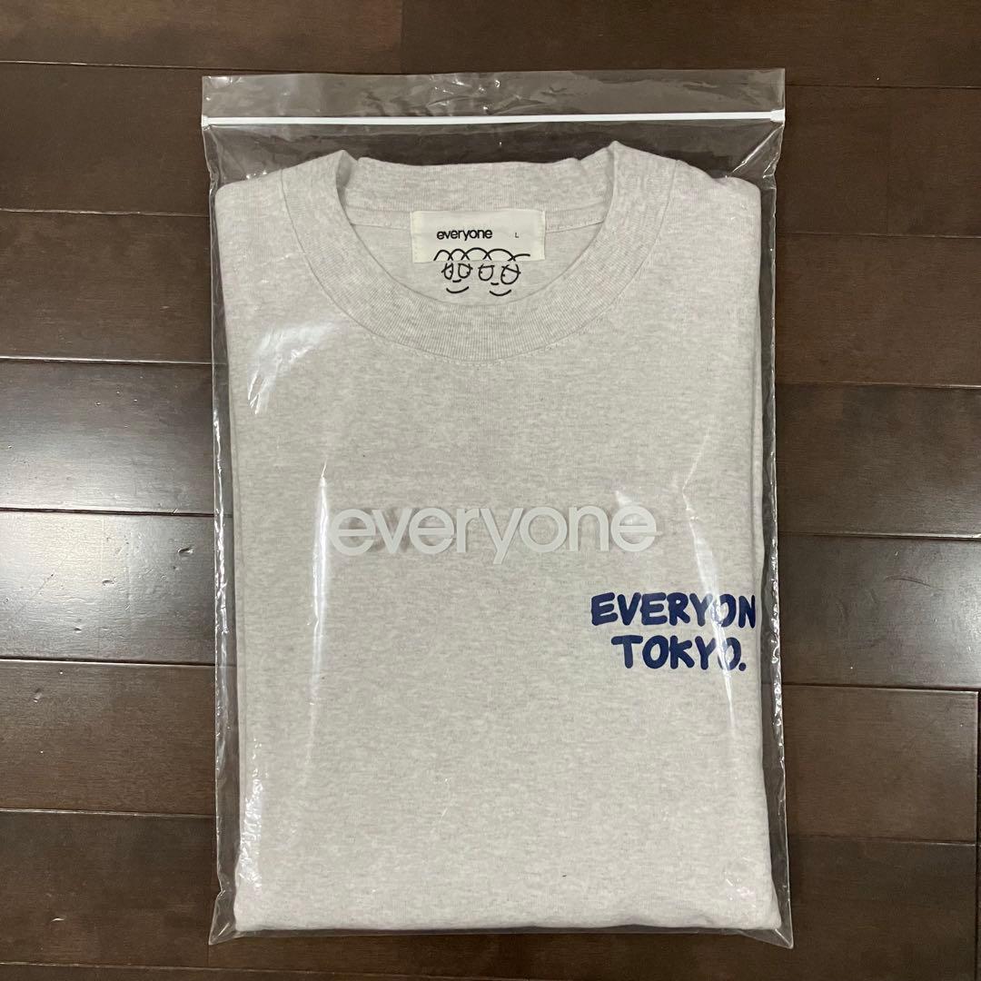 everyone j.30000 logo L/S Tee ロンT L グレー