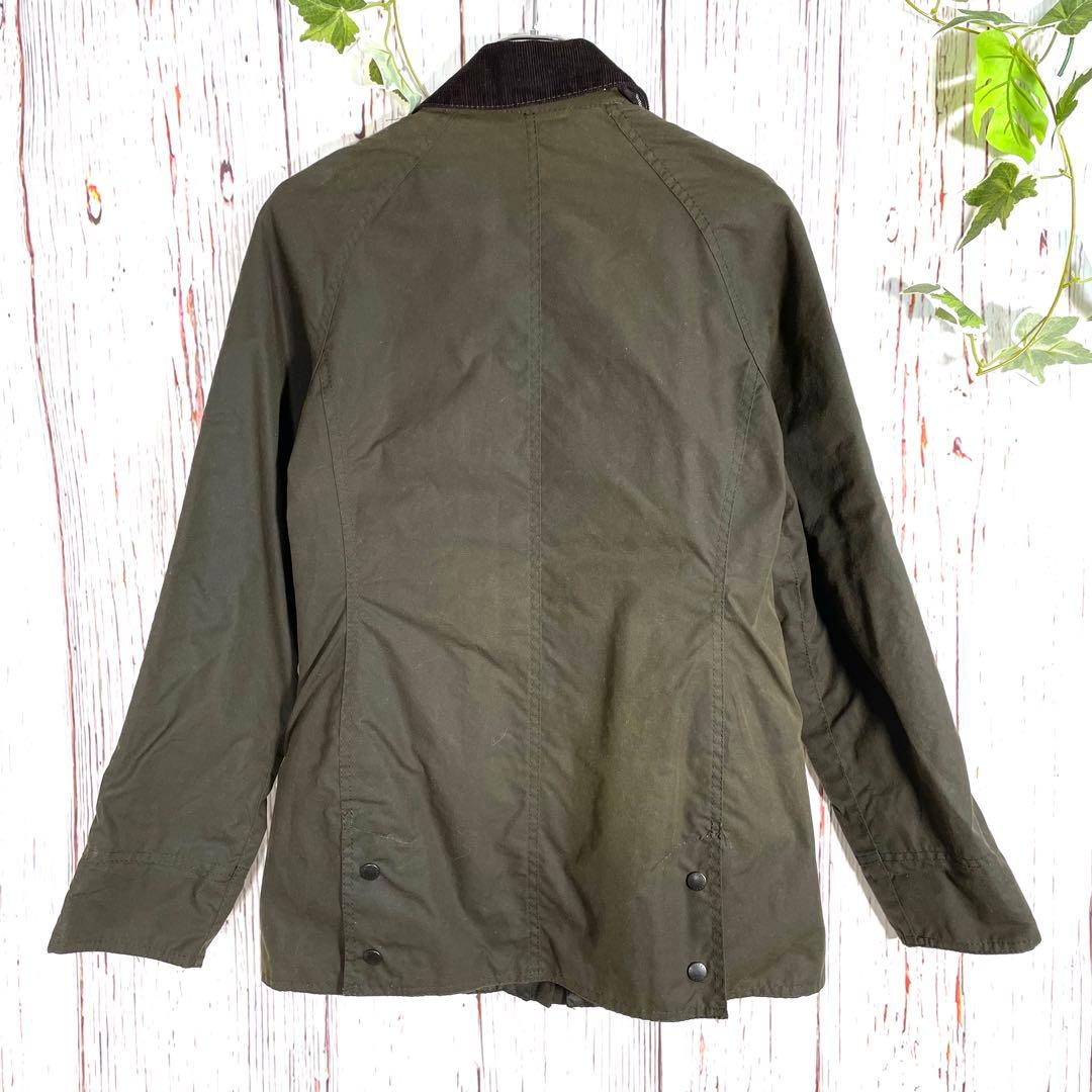 【美品】Barbour バブアー オイルドジャケット　ブルゾン　緑　英国製
