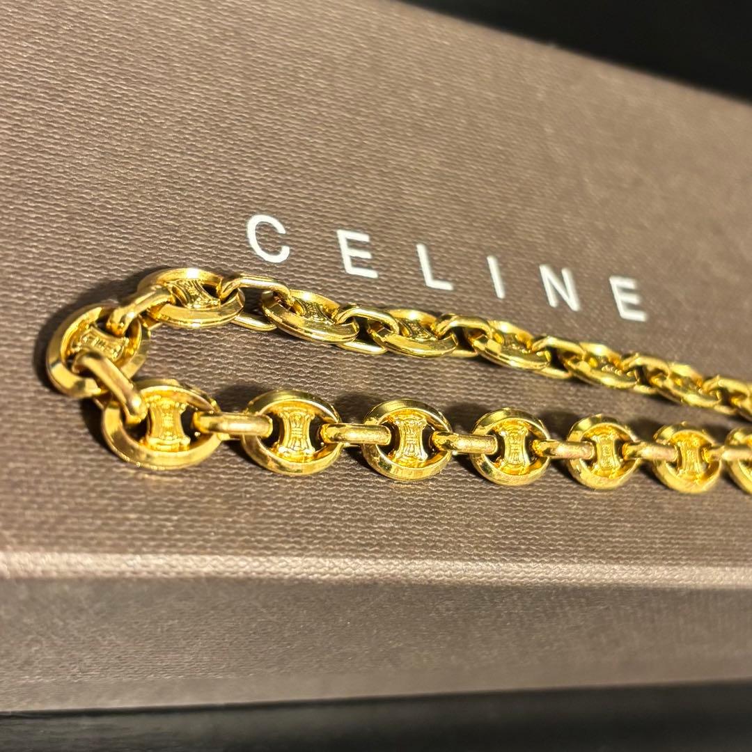 正規品　celine ゴールド　ブレスレット　ビンテージ