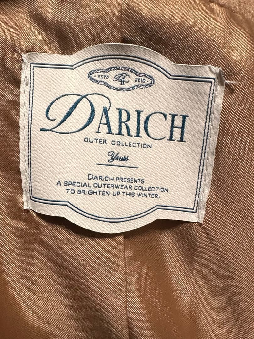 Darichダーリッチ　ドロップショルダージャケットコート　CAM キャメル