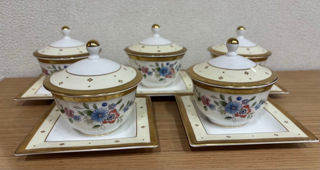  ウェッジウッド Grace カップ プレート 蓋付き 日本茶