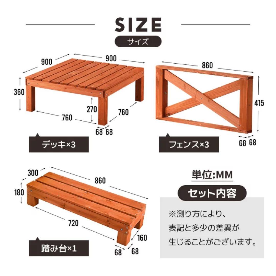 ウッドデッキ 天然木 キット　ウッドパネル 家具ガーデン