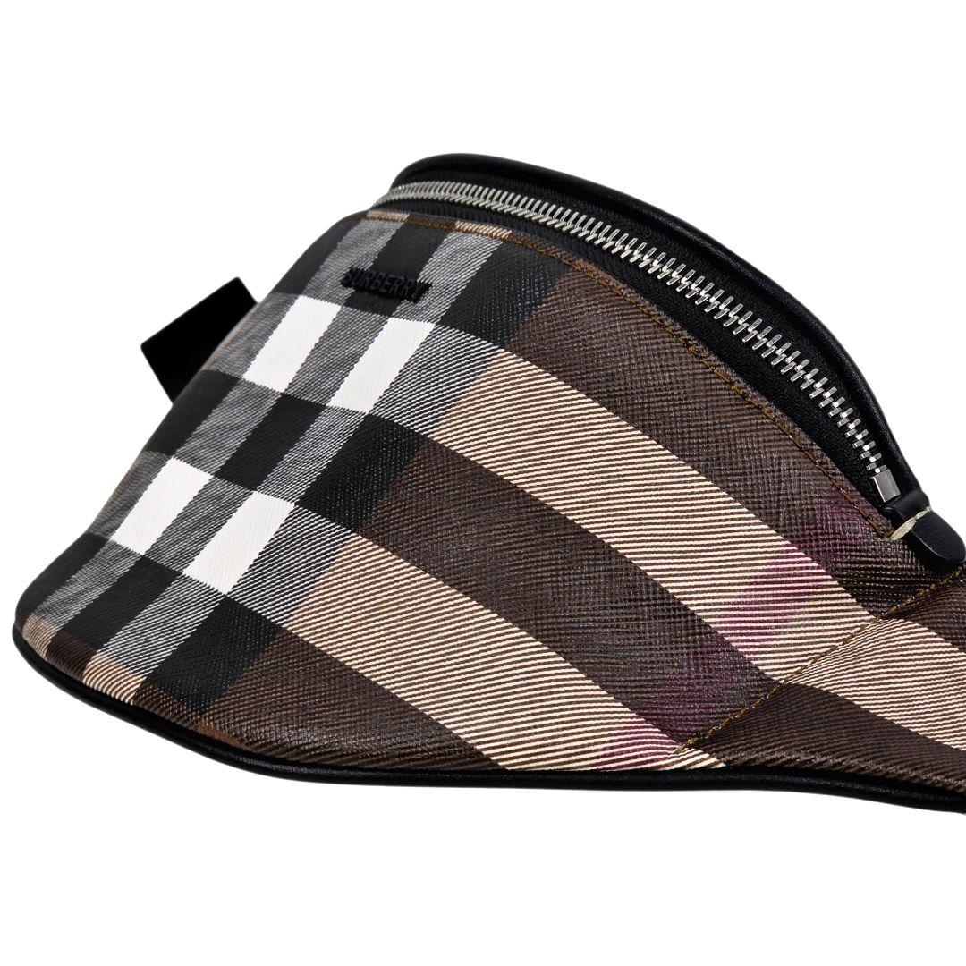 未使用 バーバリー BURBERRY チェック ロゴ ボディバッグ