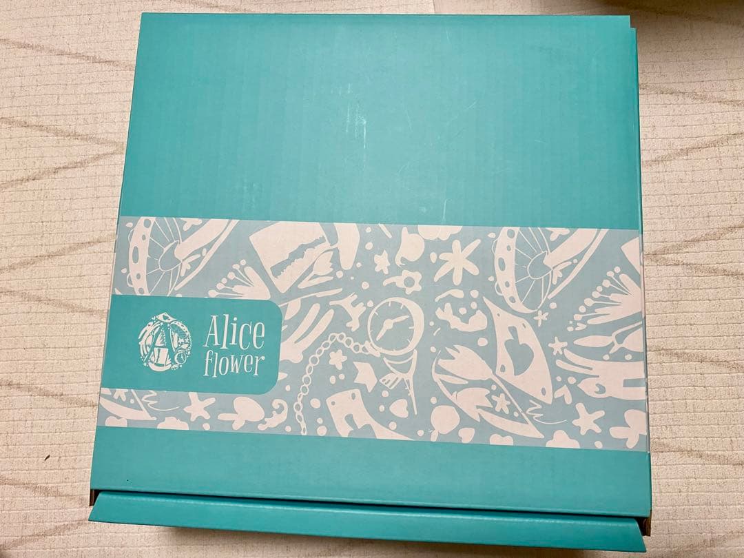 Alice flower プリザーブドフラワー置き時計