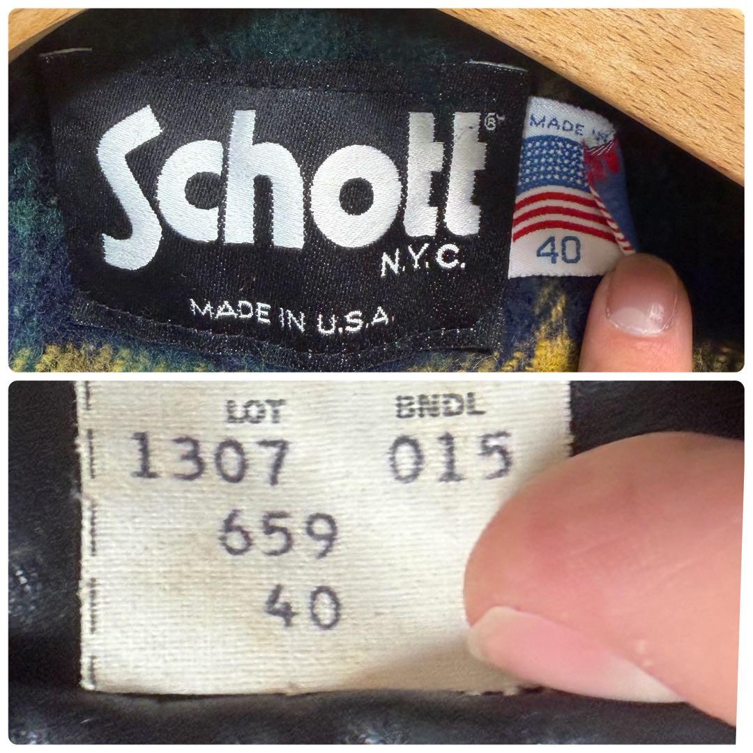 希少モデル✨schott トラッカージャケット 659 40size ブラック