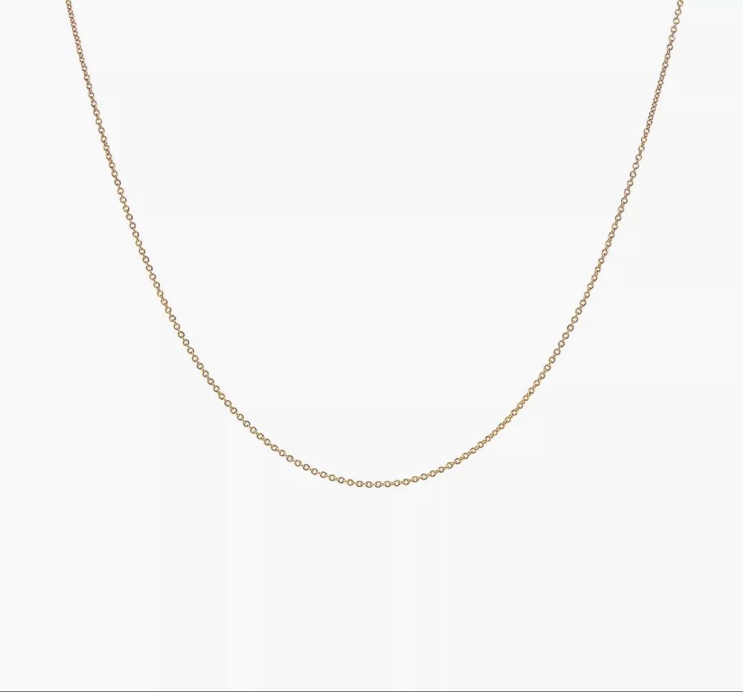 未使用品 Tiffany&Co. ティファニー K18 チェーンネックレス