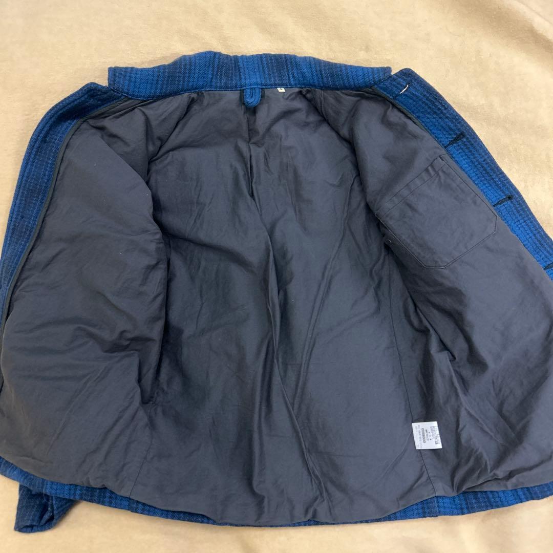 ドミンゴOMNIGODウールハンティングジャケット 4 青✖︎黒チェック美USED