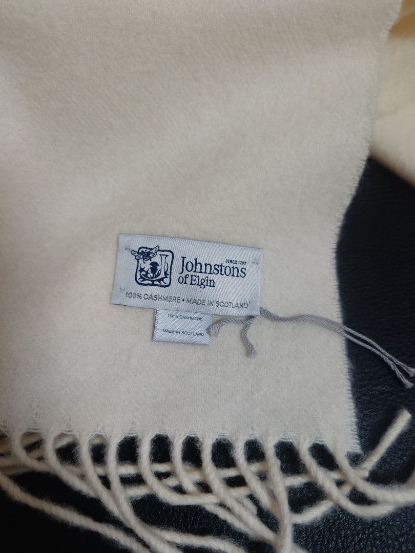 ジョンストンズ　JOHNSTONS　ストール　大判マフラー　カシミヤ