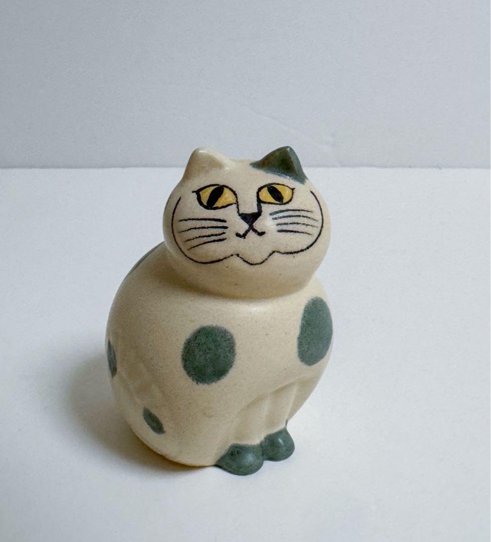 リサラーソン Lisa Larson mia ねこのぶち　グリーン　ソックス