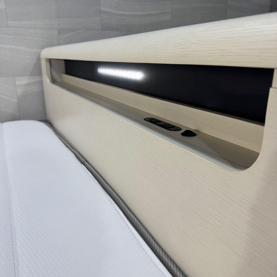 ニトリ ベッドフレーム ダブルサイズ マットレスセット 収納付 d4627