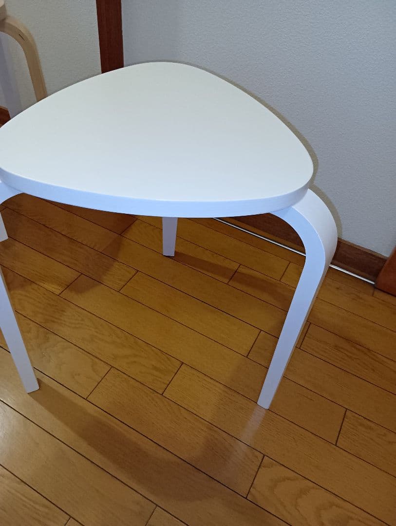 IKEA KYRRE シルレ スツール ナチュラル 1脚　ホワイト2脚　セット