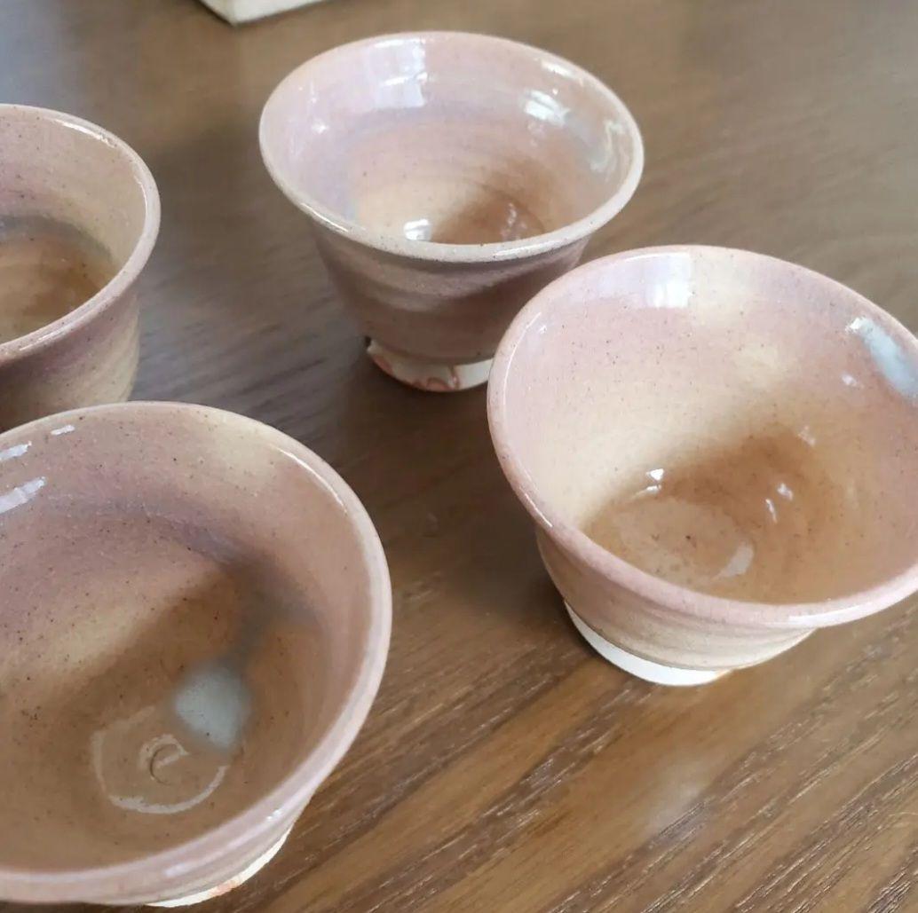 萩焼　11代 大和松雁作　玉露茶器セット