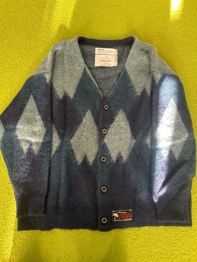 b*e様 DAIRIKU モヘア アーガイル カーディガン ダイリク 最終値下げ