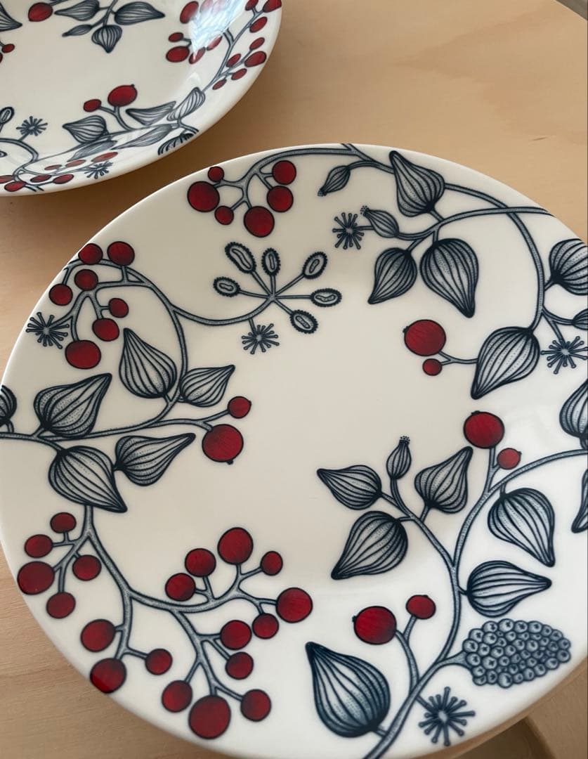 ARABIA ルノ　フロストベリー　プレート２枚　16.5㌢