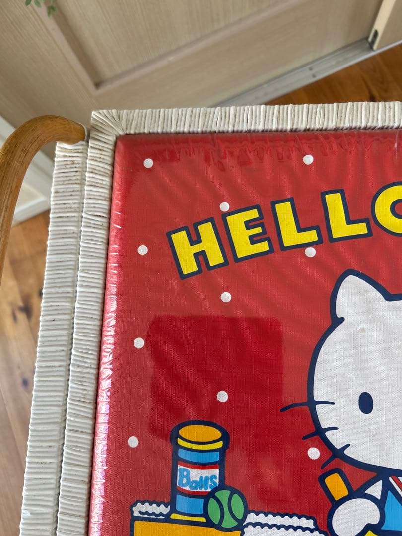 サンリオハローキティ収納ボックス 編みかご収納バスケットHELLO KITTY