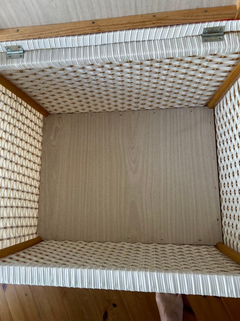 サンリオハローキティ収納ボックス 編みかご収納バスケットHELLO KITTY