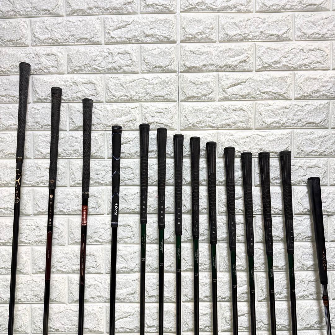 ゴルフセット　初心者応援　PRGR ラウンド仕様　打感良好　カーボン　すぐ使える