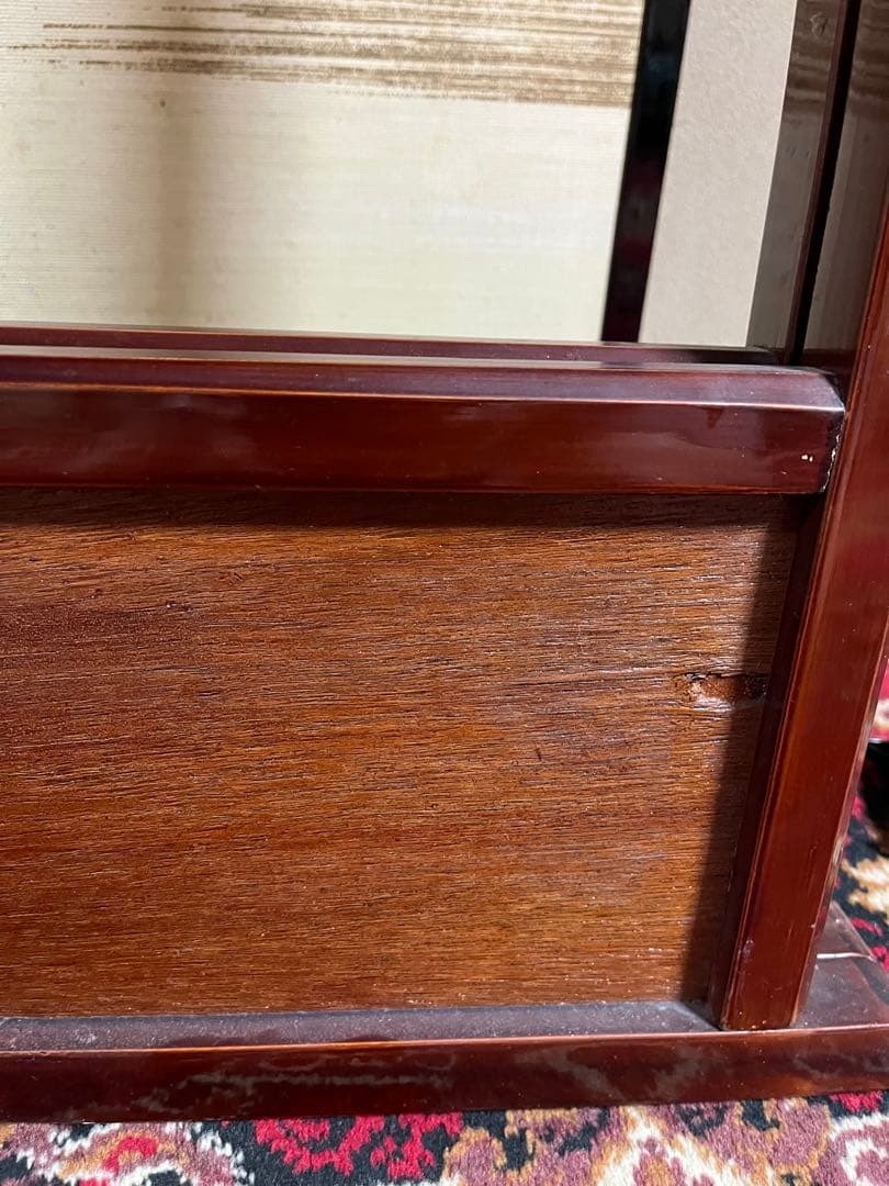 昭和レトロ木製 衣紋掛け ハンガーラック 折り畳み式 古道具 古民家　衣桁